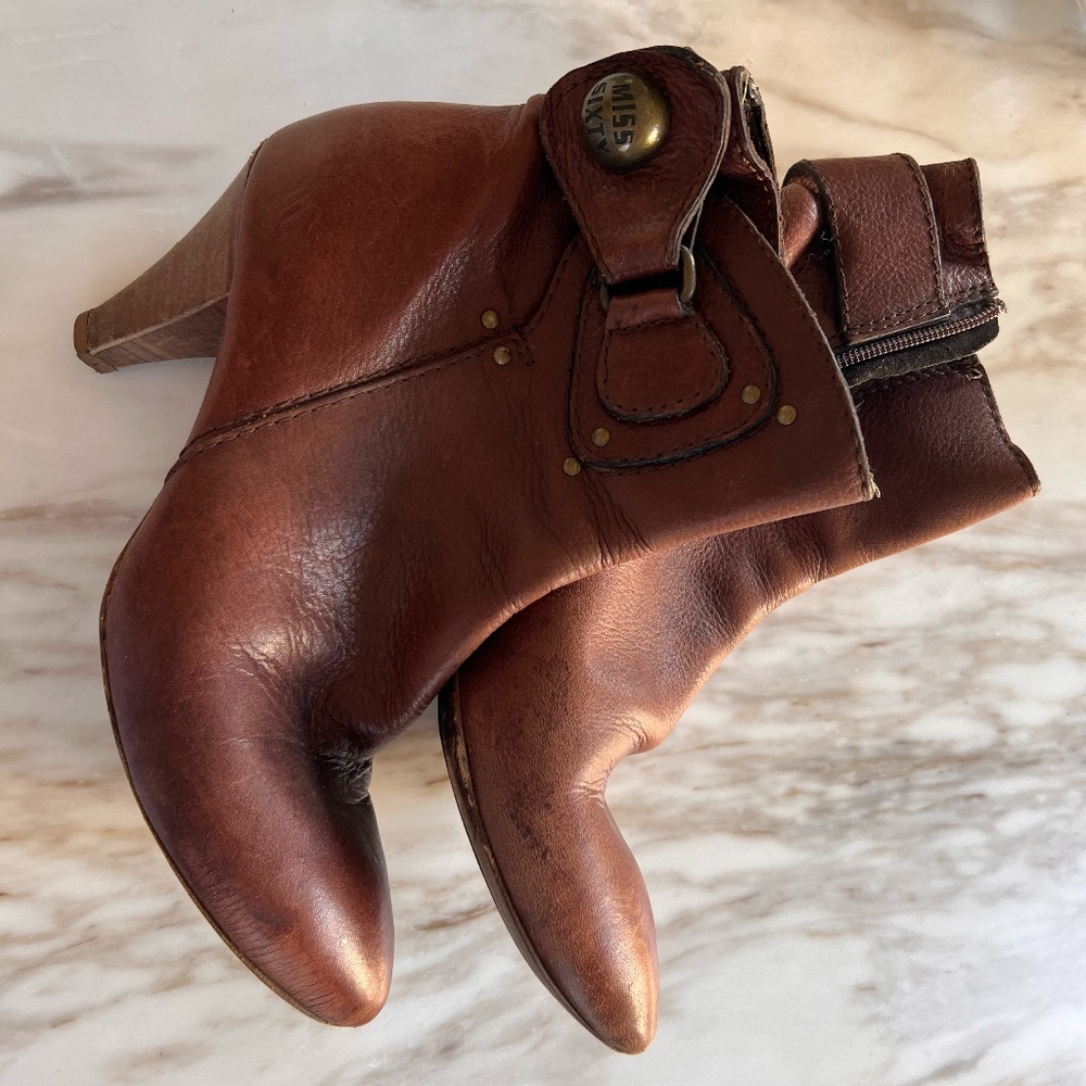 Y2K Miss Sixty Leather Booties